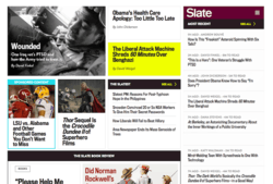 Slate's homepage