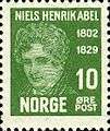 Stamps of Norway, 1929-Niels Henrik Abel1.jpg