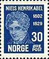 Stamps of Norway, 1929-Niels Henrik Abel4.jpg