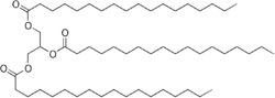 Skeletal formula of stearin
