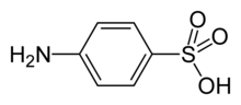 Skeletal formula of sulfanilic acid