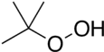 Skeletal formula of tert-butyl hydroperoxide