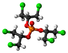 Ball-and-stick model of the TDCPP molecule