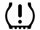 TPMS low pressure warning icon