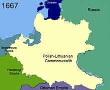 Territorial changes of Poland 1667