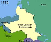 First partition of Poland in 1772