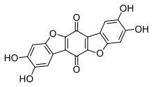 Structural formula of thelephoric acid