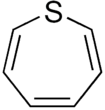 Structural formula of thiepine