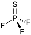 Skeletal formula of thiophosphoryl fluoride