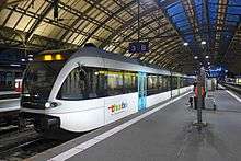 An S1 train at St. Gallen railway station