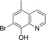 Skeletal formula of tilbroquinol