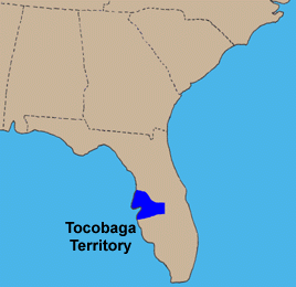 Map of Tocobaga Indian Territory