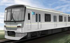 Artist's impression of a Tokyo Metro 13000 series train