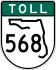 State Road 568 marker