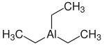 Skeletal formula of triethylaluminium monomer