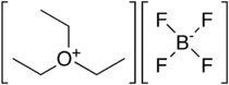 Skeletal formula of triethyloxonium tetrafluoroborate