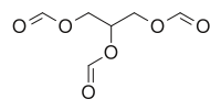 Skeletal formula of triformin