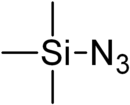 Skeletal formula of Trimethylsilyl azide