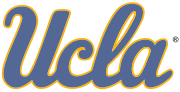 UCLA logo written in blue and gold script