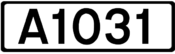 A1031 road shield