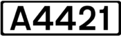 A4421 road shield