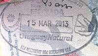 Entry stamp