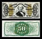 fifty-cent third-issue fractional note