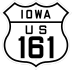 U.S. Highway 161 marker