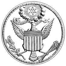 The Great Seal of the United States of America during the American Civil War