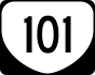 State Route 101 marker