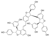 Chemical structure of vitisin C