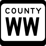 County Trunk Highway WW marker