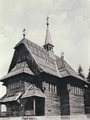 Wooden church in Skhidnytsia (1901).png