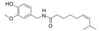 Chemical structure of zucapsaicin