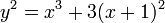 y^2 = x^3 +3(x+1)^2