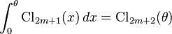 \int_0^{\theta} \operatorname{Cl}_{2m+1}(x)\,dx=\operatorname{Cl}_{2m+2}(\theta)