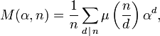 M(\alpha,n)={1\over n}\sum_{d\,|\,n}\mu\left({n \over d}\right)\alpha^d,