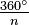 \color{Black}\tfrac{360^\circ}{n}