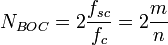 N_{BOC}=2\frac{f_{sc}}{f_c}=2\frac{m}{n}