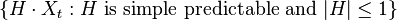 \left\{H\cdot X_t:H{\rm\ is\ simple\ predictable\ and\ }|H|\le 1\right\}