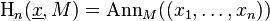 \operatorname{H}_n(\underline{x}, M) = \operatorname{Ann}_M((x_1, \dots, x_n))