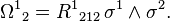  {\Omega^1}_2 = {R^1}_{212} \, \sigma^1 \wedge \sigma^2.