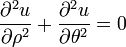  \frac{\partial^2 u}{\partial \rho^2} + \frac{\partial^2 u}{\partial \theta^2} = 0