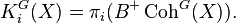 K_i^G(X) = \pi_i(B^+ \operatorname{Coh}^G(X)).