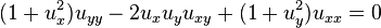 (1+u_{x}^{2})u_{yy}-2u_{x}u_{y}u_{xy}+(1+u_{y}^{2})u_{xx}=0