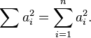 \sum a_i^2 = \sum_{ i \mathop =1}^n a_i^2.