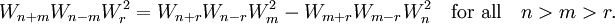 
  W_{n+m}W_{n-m}W_r^2 = W_{n+r}W_{n-r}W_m^2 - W_{m+r}W_{m-r}W_n^2
  \quad\text{for all}\quad n > m > r.
