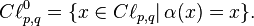 C\ell_{p,q}^0 = \{ x\in C\ell_{p,q} |\, \alpha(x)=x\}.