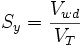 S_y = \frac{V_{wd}}{V_T}