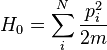  \big. H_0=\sum_i^N \frac{p_i^2}{2m}